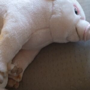 FA Plush Pig Toy - Soft Cream